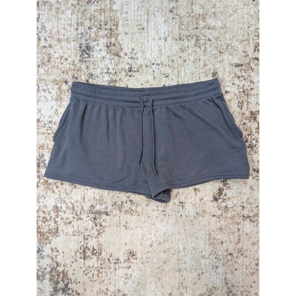 Faded Rose Pull On Lounge Shorts in Charcoal Gray Size XL